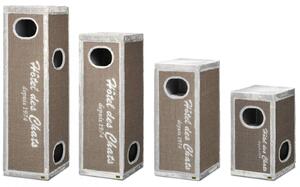 Torre tiragraffi EBI Trend Rockefeller - Hotel des Chats, grigio - altezza 150 cm