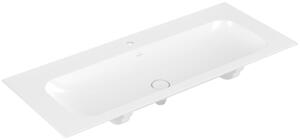 Villeroy & Boch Finion, lavabo pour armoire, trop-plein caché, 1 trou pour robinet, 1200x500mm, 4164CBRW, 4164CBRW