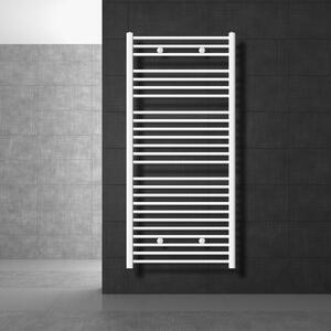 LuxeBath radiatore bagno 750 x 1500 mm - bianco - diritto con attacco laterale - radiatore scaldasalviette asciugacapelli, senza elemento riscaldante