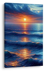Quadro su tela – Riflesso del sole sulle onde