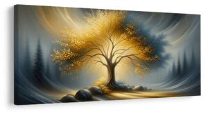 Quadro su tela – Albero della vita magico nella nebbia