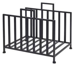 Ambiance organizer in legno, metallo, 40x31x35 cm, nero