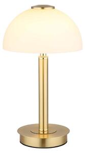 Lampada da tavolo a LED, ottone, opale, touch dimmer, H 31,5 cm
