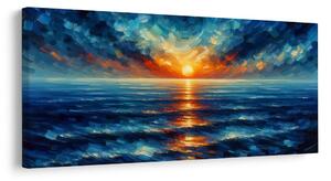 Quadro su tela – Raggi di sole sul mare