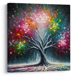 Quadro su tela – Colori vivaci dell'albero della vita