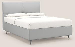 Greta letto contenitore dimensioni SLIM con testata trapuntata in ecop