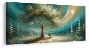 Quadro su tela – Meditazione sotto l'albero della vita