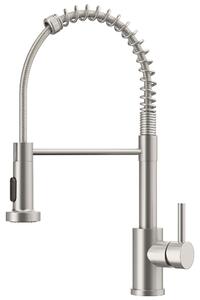 Rubinetto da cucina con doccetta manuale e collo di cigno