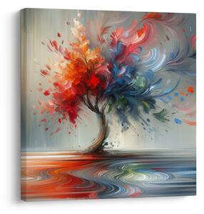 Quadro su tela – Albero della vita astratto in movimento