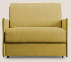 Evans poltrona letto in morbido tessuto impermeabile T02 giallo