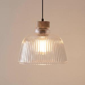 Lampada a sospensione Asta Lamkur, dimmerabile, Chiaro / Trasparente, Soggiorno / Sala da pranzo, Vetro, Lampada a sospensione