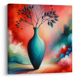 Quadro su tela – Vaso luminoso in astratto