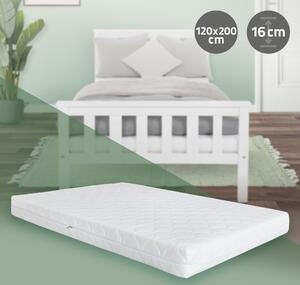 Materasso ortopedico a 7 zone di ML-Design, 120x200x16 cm, Oeko-Tex, grado di rigidità H4 extra firm, traspirante e antibatterico, sfoderabile e lavabile