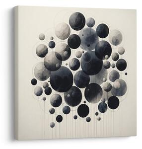 Quadro su tela – Cerchi astratti nello spazio