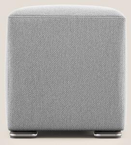 Cube pouf in tessuto morbido smacchiabile T05 grigio