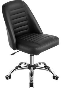 Sedia da ufficio ergonomica con altezza regolabile e rivestimento in ecopelle
