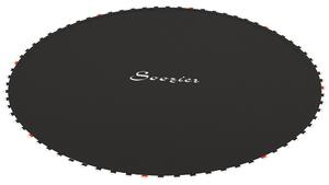 Tappeto Elastico di Ricambio per Trampolino da 3m con 8 Cuciture e Rivestimento Anti UV Nero