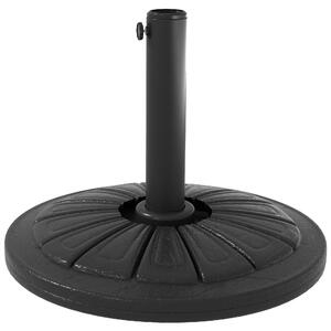 Base per Ombrellone Rotonda Ø43cm da 13kg per Pali da 38mm e 48mm in Cemento Nero