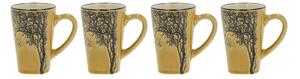 Tazze da caffè espresso in gres giallo, set di 4 tazze da 100 ml Hela - Villa Collection