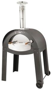 Vesuvio - forno a legna in acciaio inox con camera di cottura da 80x60 cm