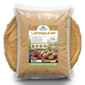 Terra Discount Polvere di argilla marrone 5 kg – Argilla naturale per rifugi per insetti, casette per uccelli, palline di semi, nidi di rondine e progetti naturalistici