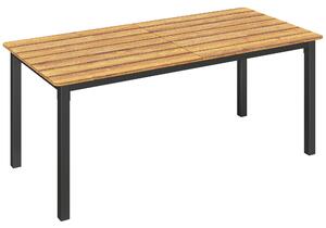 Outsunny Tavolo da Giardino Rettangolare per 6-8 Persone, Dimensioni 180 x 86 cm | Aosom Italy