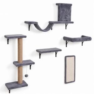 KOMFOTTEU, parete da arrampicata multifunzione per gatti, set di accessori per gatti