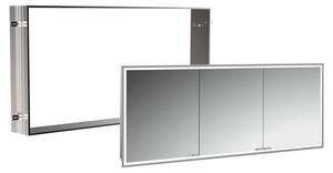 Specchio da bagno a cubo Kronenbach 2.0, 160 cm, con telaio integrato, 3 ante