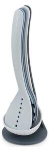 Set di 5 utensili da cucina blu con supporto Nest Utensils Plus Nest Sky - Joseph Joseph
