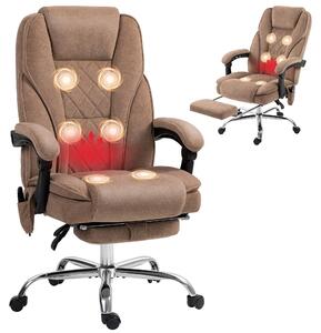 Sedia da ufficio Vinsetto con massaggio a vibrazione, sedia ergonomica per scrivania