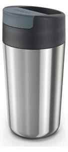 Tazza da viaggio in blu scuro-argento 450 ml Sipp - Joseph Joseph