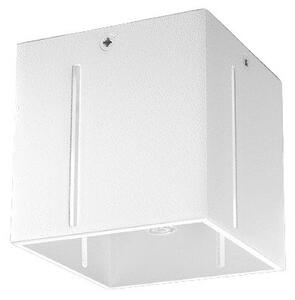 Lampada da soffitto bianca con paralume in metallo 10x10 cm Pax - Sollux