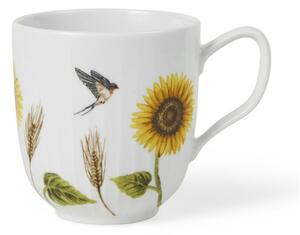 Tazza bianca in porcellana con motivo floreale 330 ml Hammershøi Summer - Kähler Design