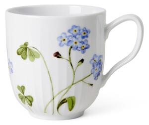 Tazza bianca in porcellana con motivo floreale 330 ml Hammershøi Summer - Kähler Design