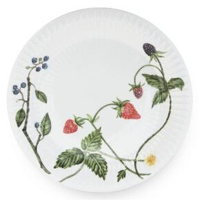 Piatto da dessert bianco in porcellana con motivo floreale ø 22 cm Hammershøi Summer - Kähler Design