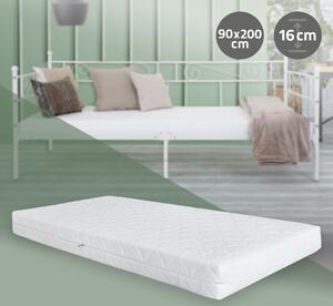 Materasso ortopedico a 7 zone di ML-Design, 90x200x16 cm, Oeko-Tex, grado di rigidità H4 extra firm, traspirante e antibatterico, sfoderabile e lavabile