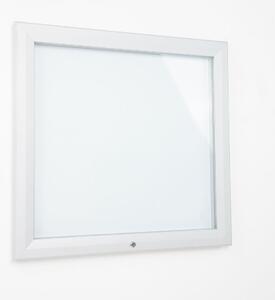 Bacheca da Esterno con Apertura a Ribalta 102,5x106,7x4,7 cm in Alluminio Grigio Chiaro