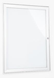 Bacheca con Apertura a Battente 52,1x69,6x2,3 cm in Alluminio Silver