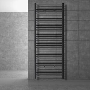 LuxeBath radiatore bagno Sahara - 750 x 1800 mm - antracite - diritto con attacco laterale - radiatore scaldasalviette asciugamani, senza elemento riscaldante