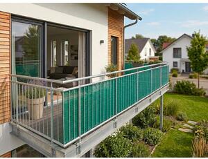 Schermo protettivo per balcone in plastica verde 500x90 cm - Garden Pleasure