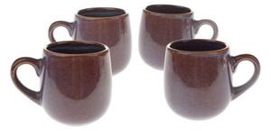 Tazze in set per espresso viola in ceramica 4 pz 100 ml – Dakls