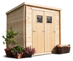 Birba - Casetta da giardino in legno di abete casetta da esterno 200x200x218H cm blockhouse ripostiglio da esterno