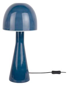 Lampada da tavolo blu scuro con paralume in vetro (altezza totale 45 cm) Bombin – Leitmotiv