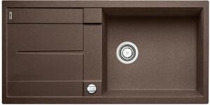 BLANCO METRA XL 6 S-F lavabo da incasso / SILGRANITE / Cafe / bifacciale / eccentrica -