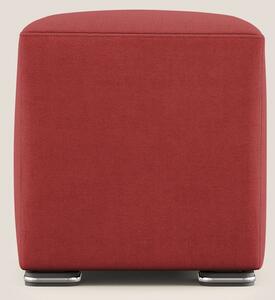 Cube pouf in tessuto morbido impermeabile T02 rosso