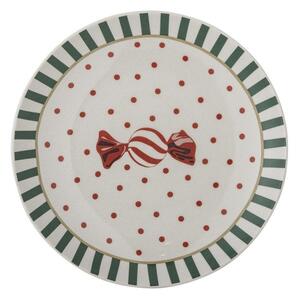 Piatto da dolce bianco in gres a tema natalizio ø 16 cm Yule – Bloomingville