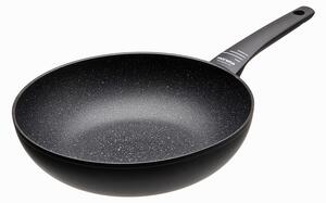 Padella Wok Ø28 cm Antiaderente Induzione in Alluminio Effetto Pietra Moneta Yes (Zeus 2.0)