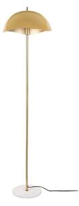 Lampada da terra in senape/oro con paralume in metallo (altezza 154 cm) Waved - Leitmotiv