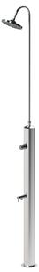Doccia da Giardino con Rubinetto Chiusura Manuale Doccia e Lavapiedi Minijet-R Inox Anodizzato