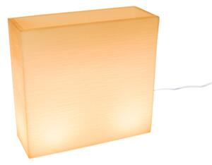 Vaso Luminoso da Esterno 79x74,7x29,1 cm In Polietilene Elegnace Led Bianco Caldo